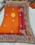 Piliya Saree with heavy Gotapati Sequence and Multi Thread work